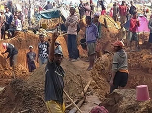 Sapphire mining in the CAZ rainforest